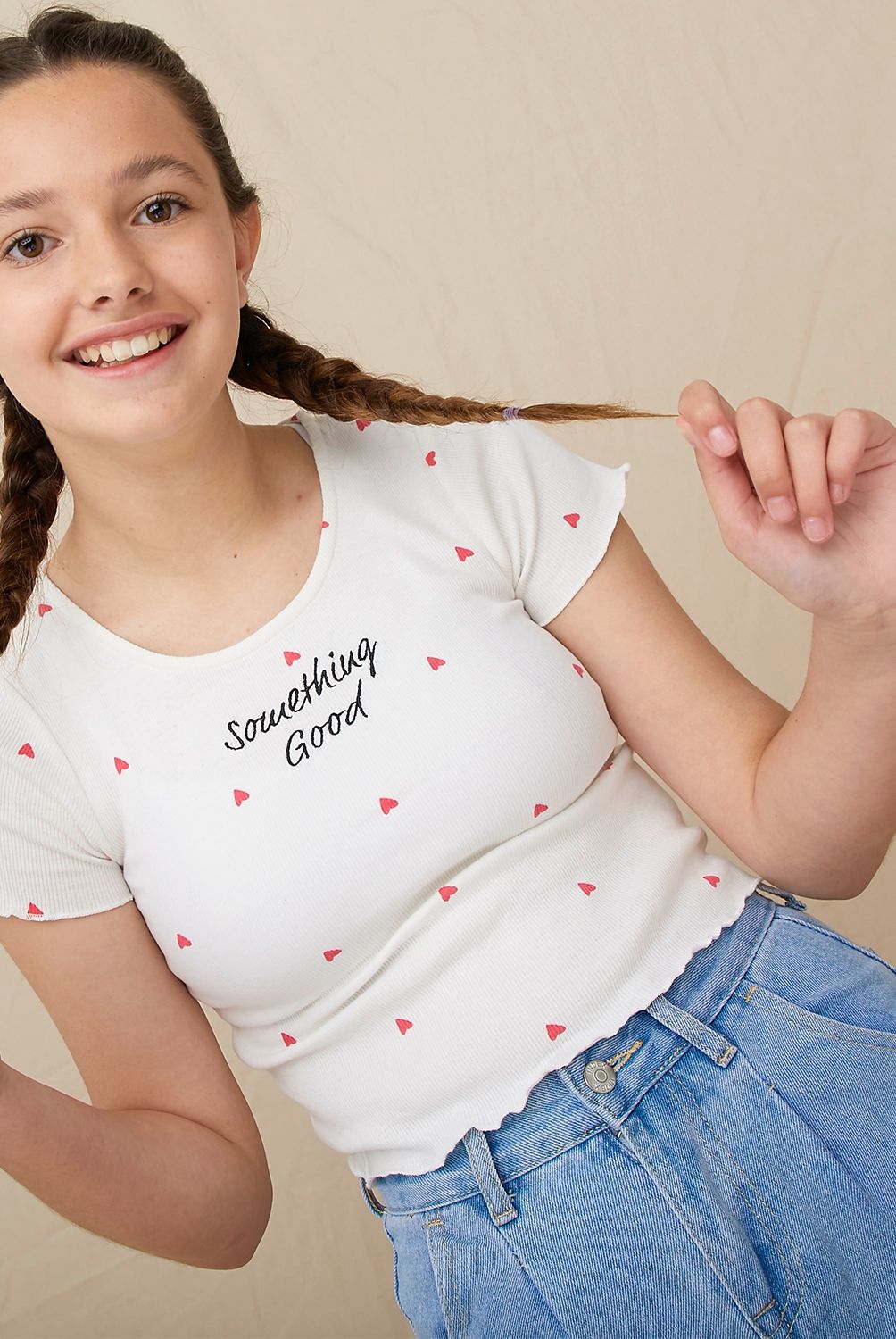 ELEVEN - Polera Crop Más Sustentable Algodón Niña