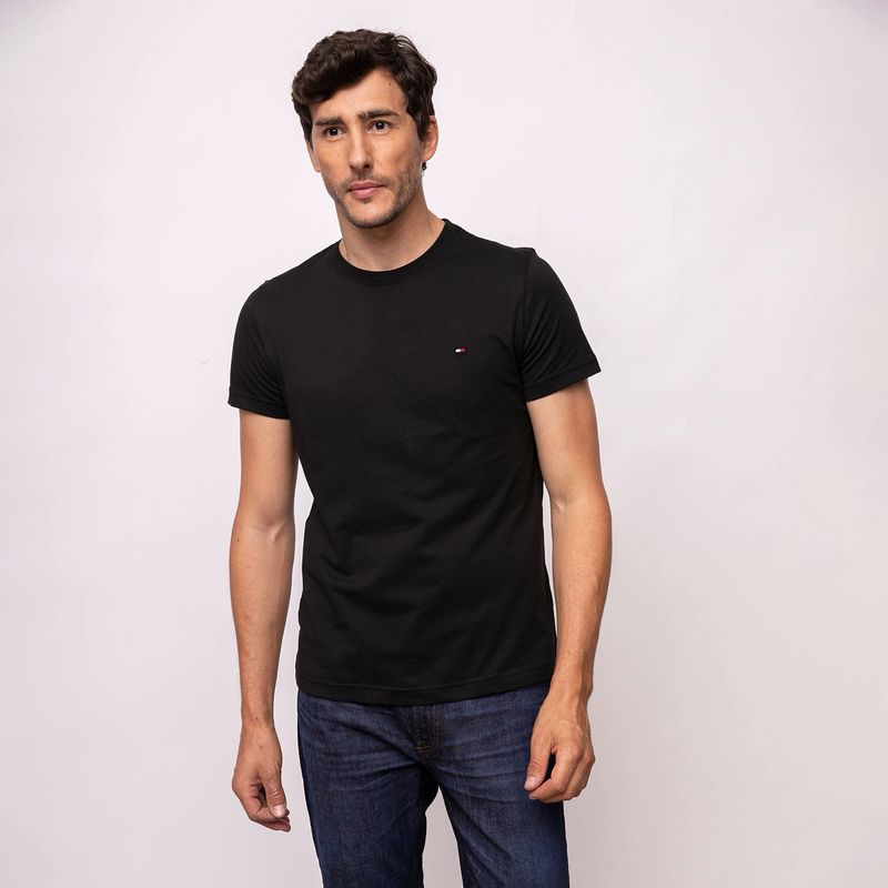 TOMMY HILFIGER - Polera Cuello Redondo Hombre Tommy Hilfiger