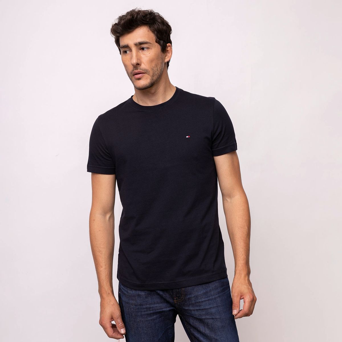 TOMMY HILFIGER - Polera Cuello Redondo Hombre Tommy Hilfiger
