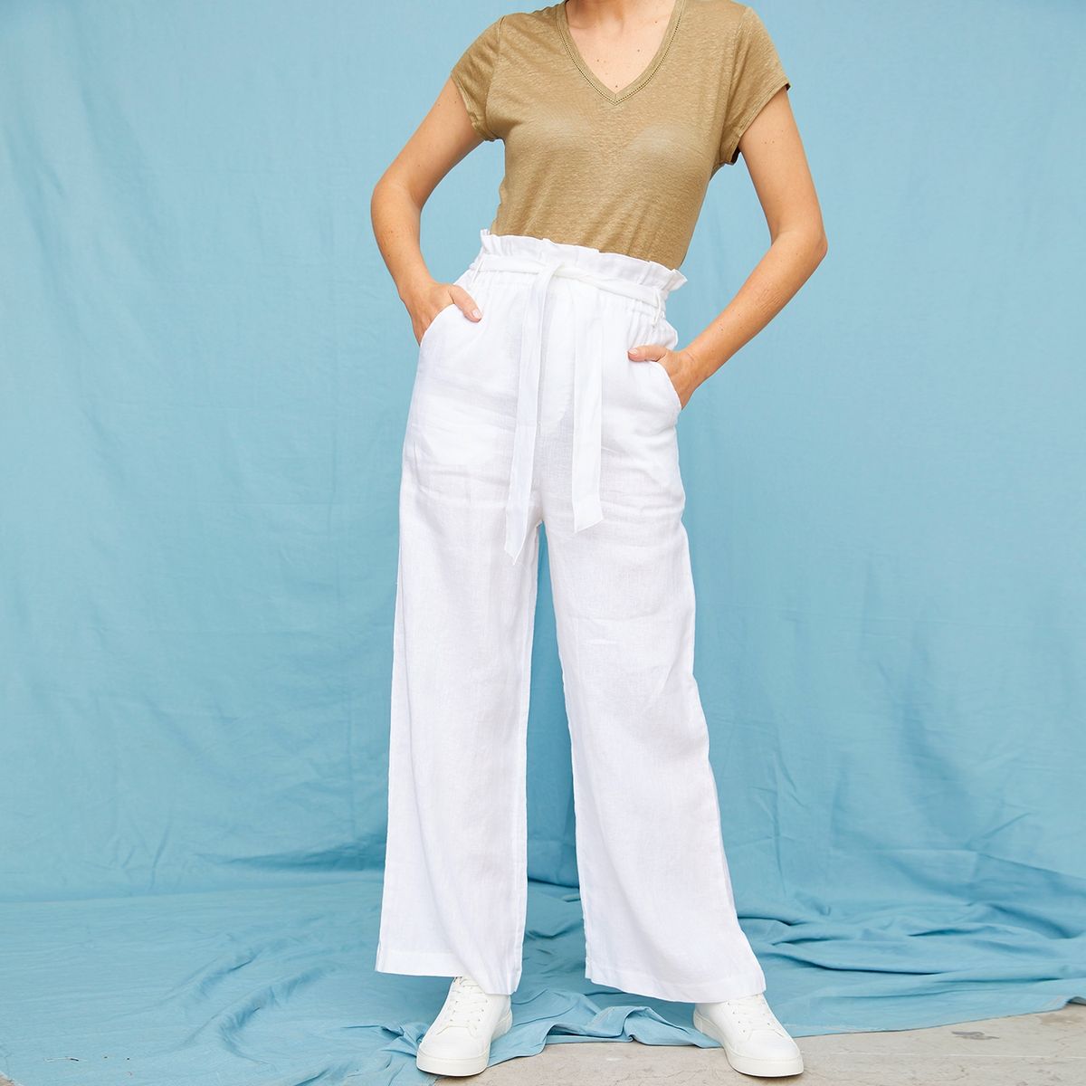 APOLOGY - Pantalón Lino Mujer By Cecilia Bolocco