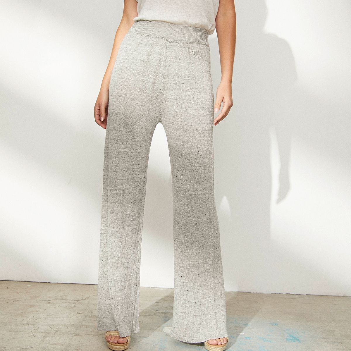 APOLOGY - Apology Pantalón Lino Palazzo Tiro Alto Mujer By Cecilia Bolocco