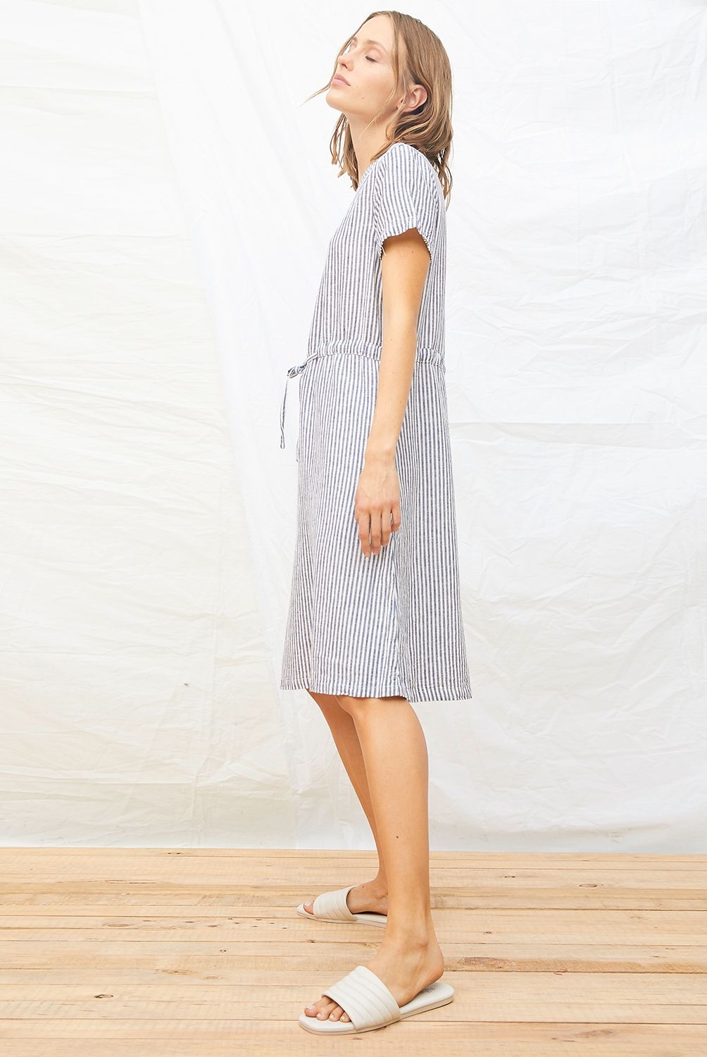 BENETTON - Vestido Lino Mujer Beach Collection