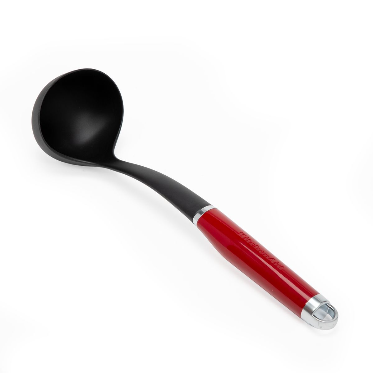 KITCHENAID - Cucharón Nylon Mango Rojo Kitchenaid