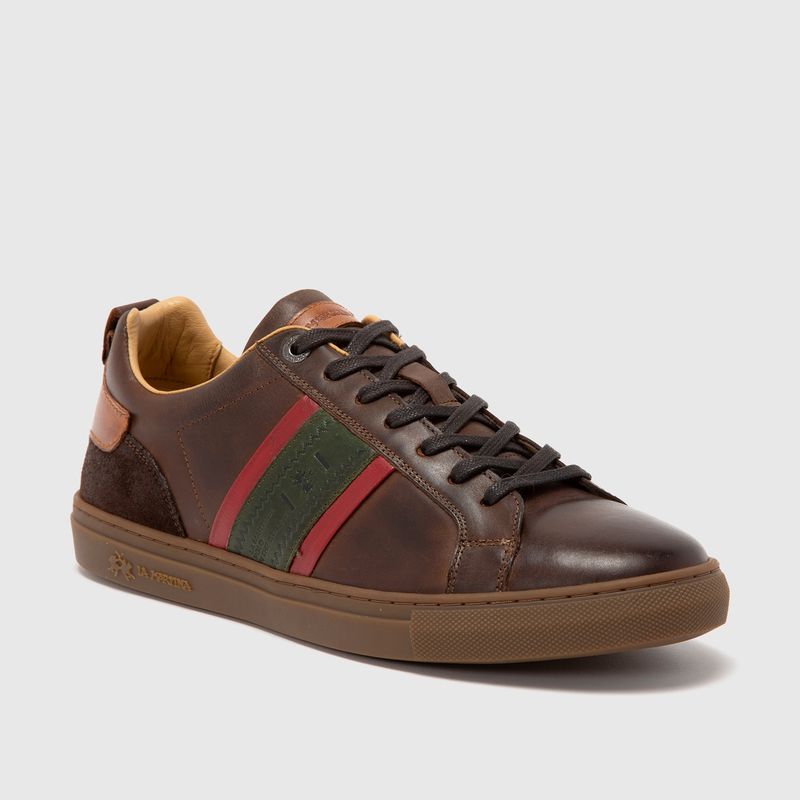 LA MARTINA - La Martina Zapatilla Urbana Hombre Cuero Café