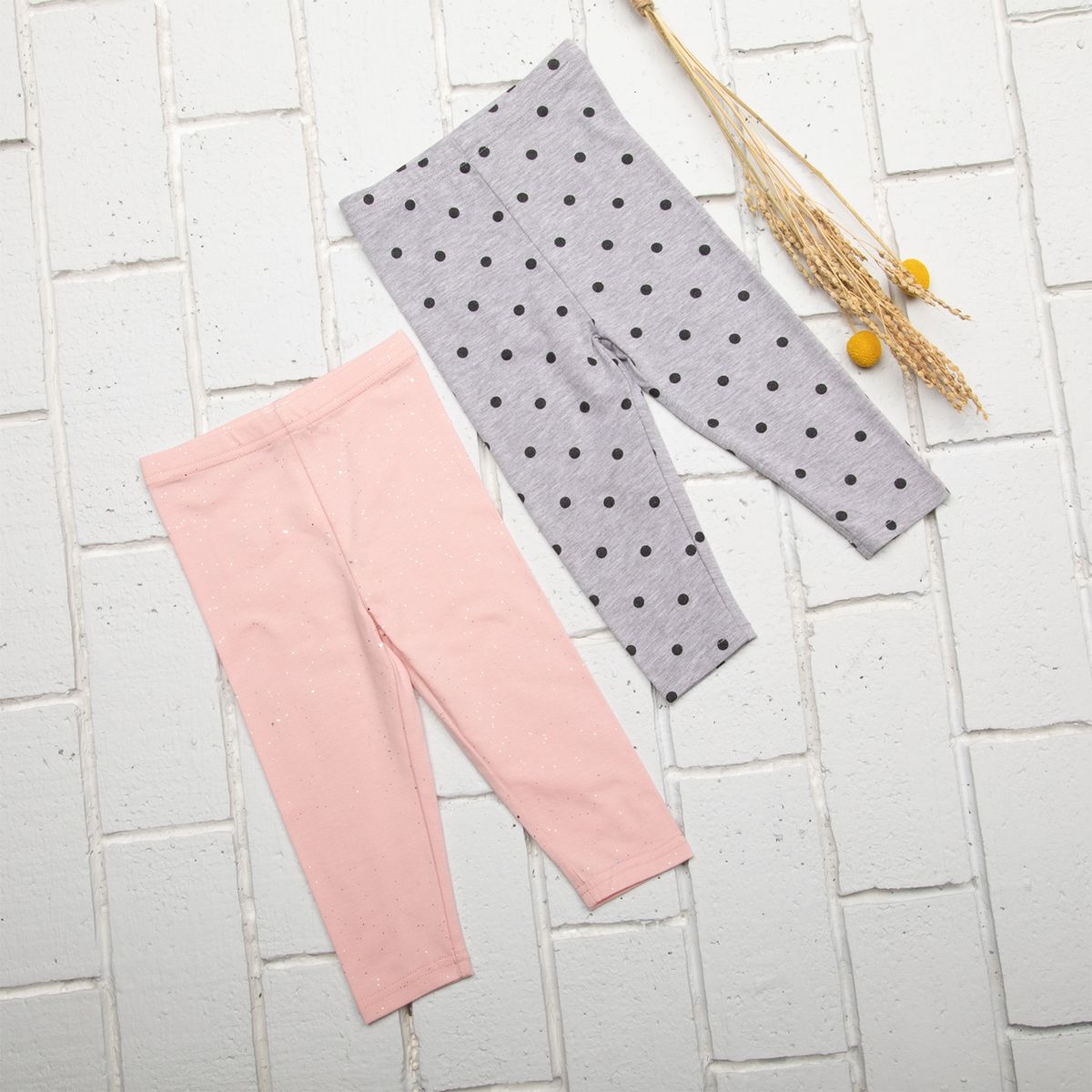 YAMP - Calza Bebé Niña Pack de 2 Unidades Algodón Yamp