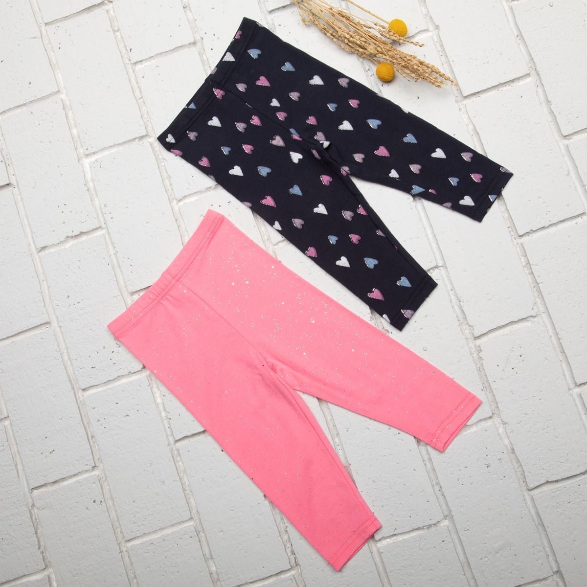 YAMP - Calza Bebé Niña Pack de 2 Unidades Algodón Yamp