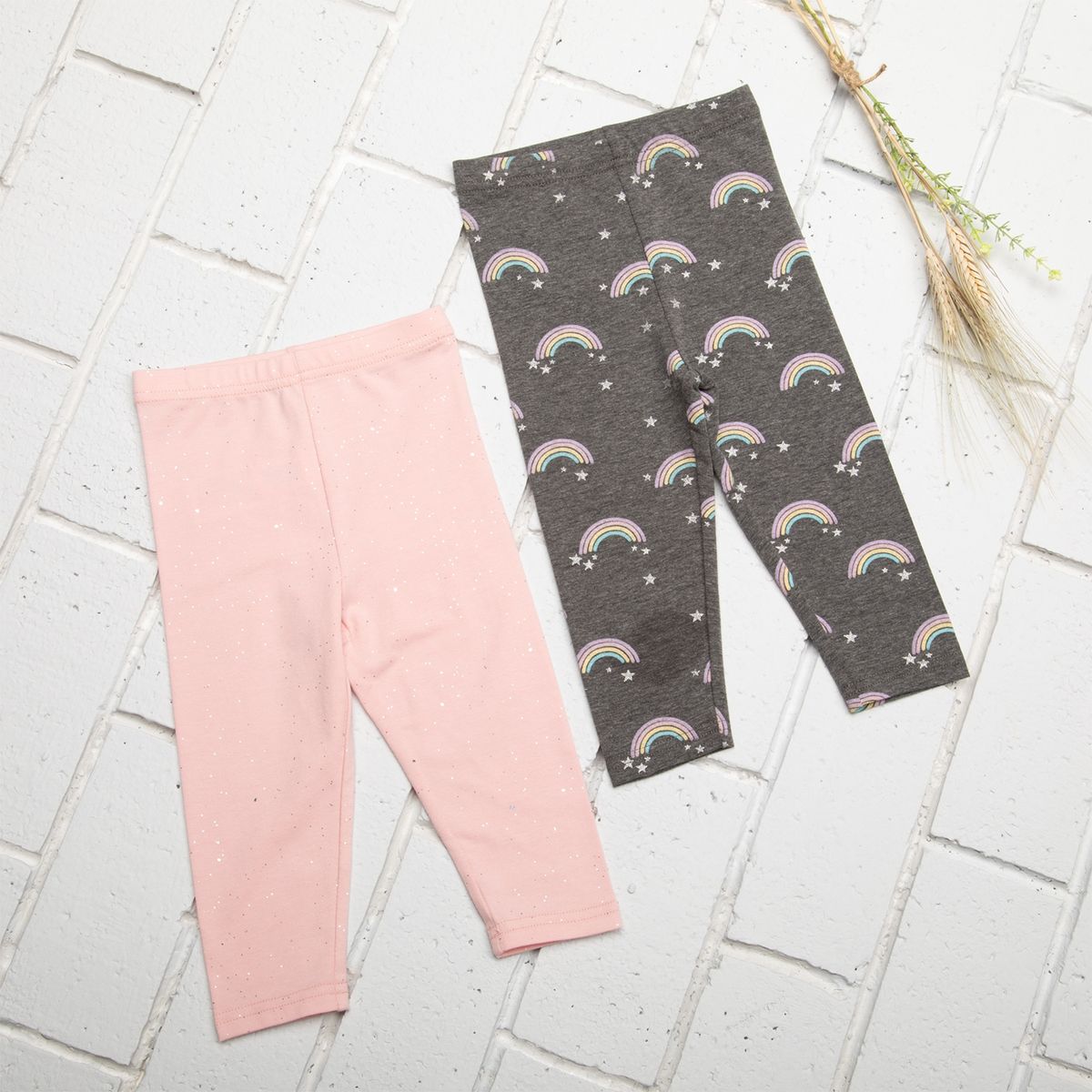 YAMP - Calza Bebé Niña Pack de 2 Unidades Algodón Yamp