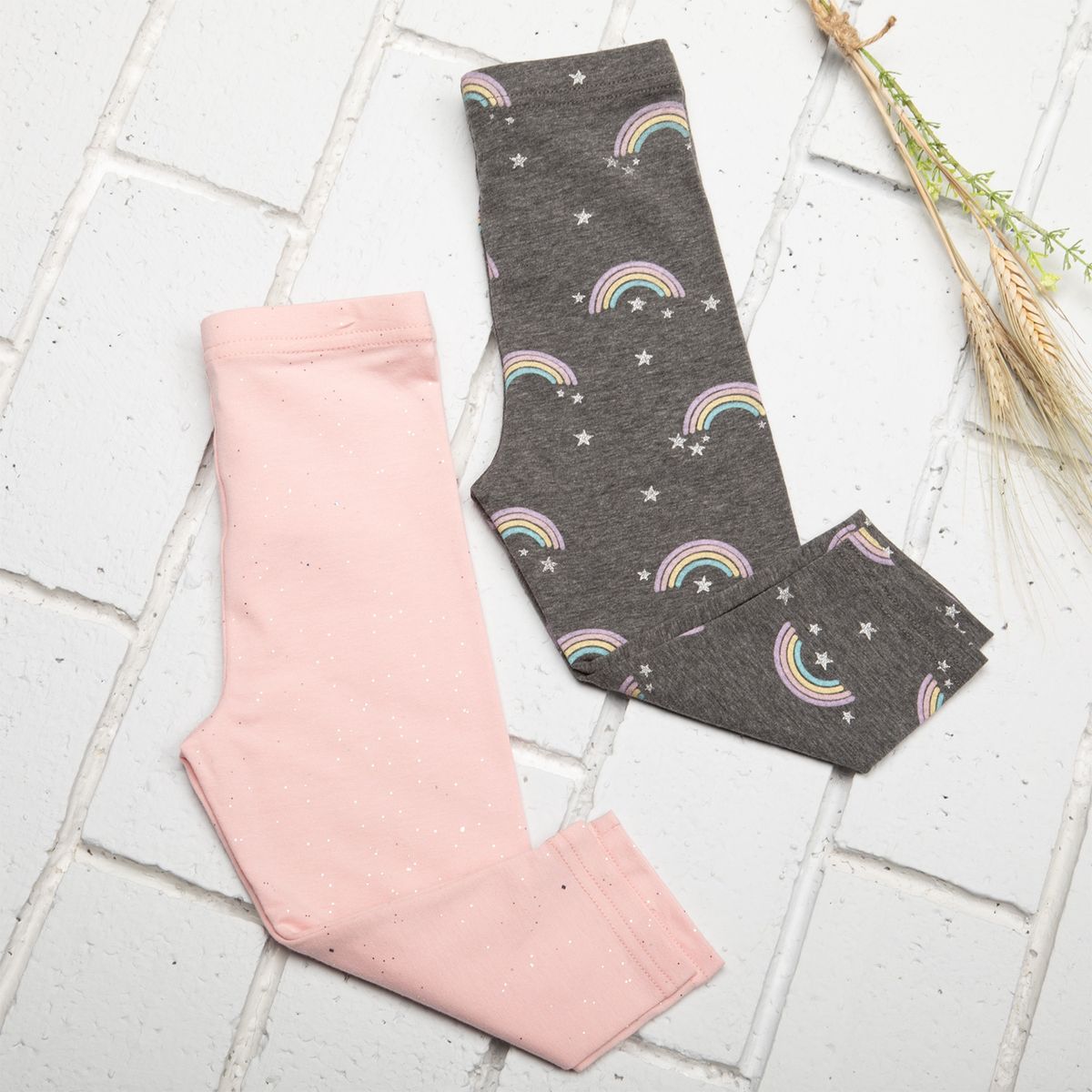 YAMP - Calza Bebé Niña Pack de 2 Unidades Algodón Yamp