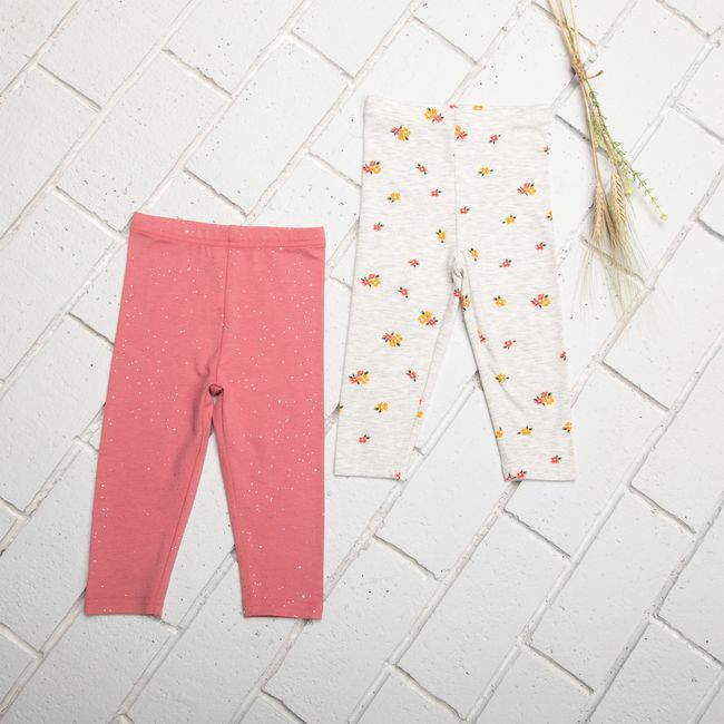 YAMP - Calza Bebé Niña Pack de 2 Unidades Algodón Yamp