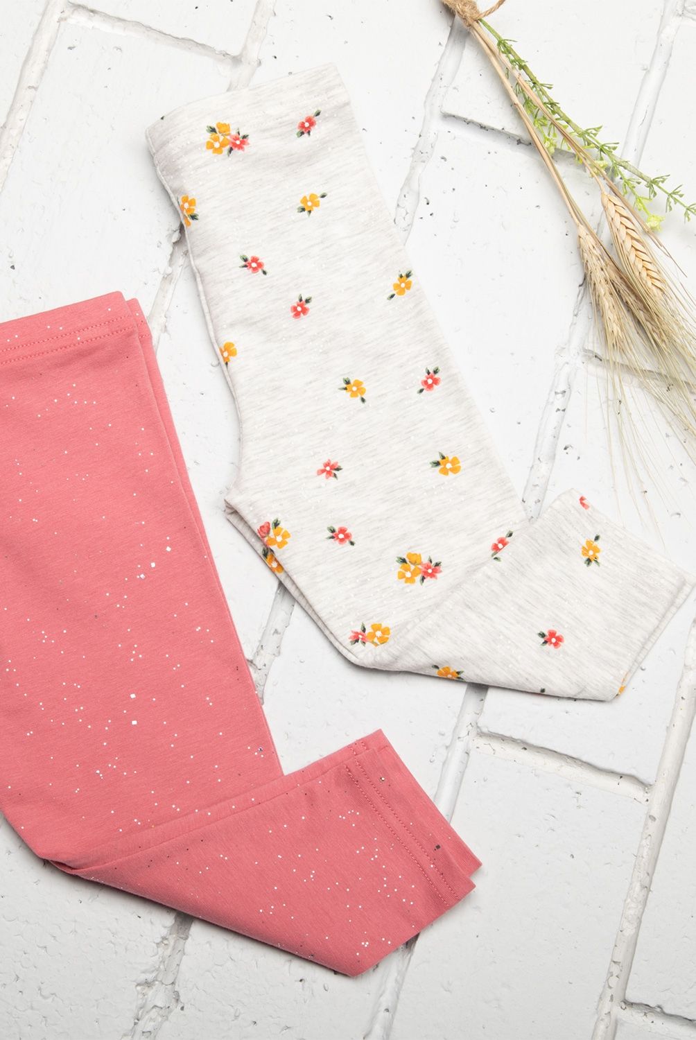 YAMP - Calza Bebé Niña Pack de 2 Unidades Algodón Yamp