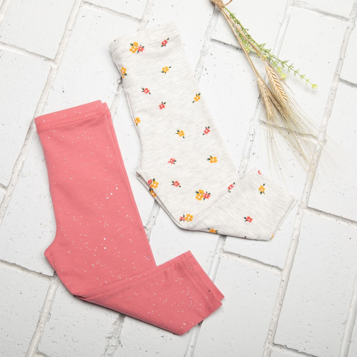 YAMP - Calza Bebé Niña Pack de 2 Unidades Algodón Yamp