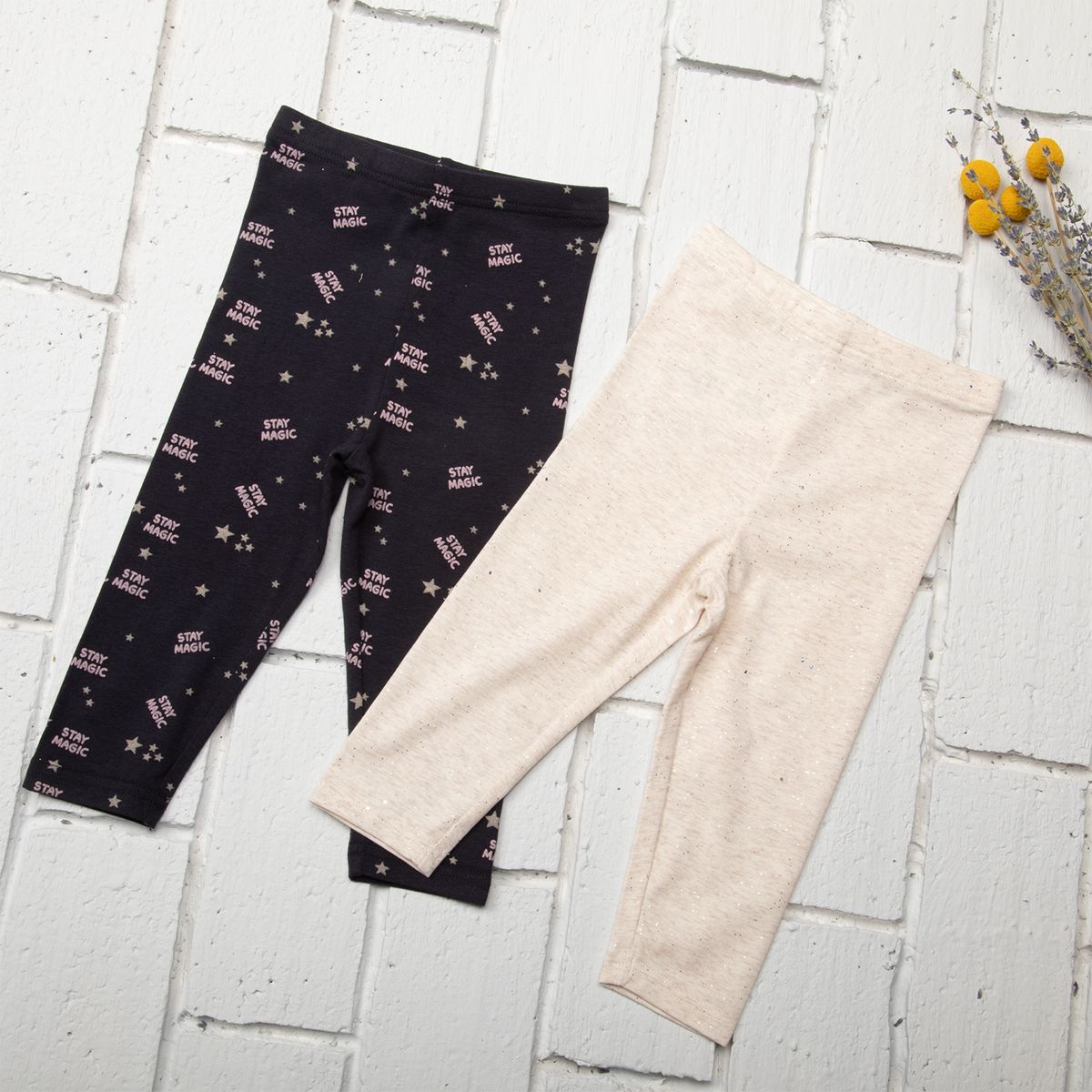 YAMP - Calza Bebé Niña Pack de 2 Unidades Algodón Yamp