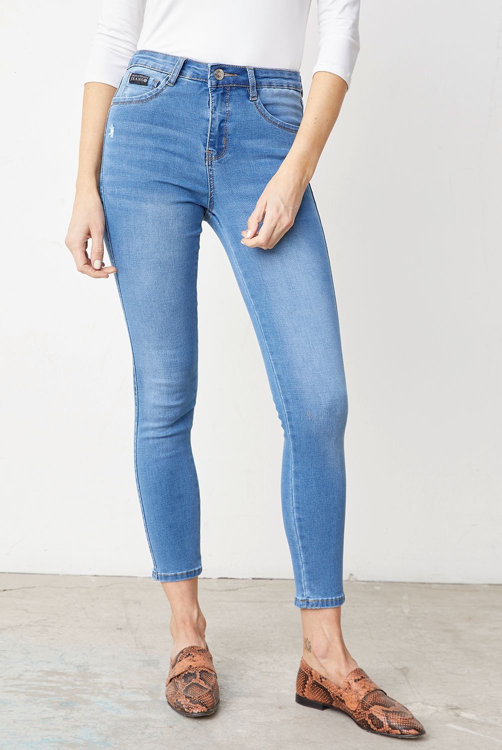 APOLOGY - Jeans Skinny Tiro Medio Mujer Cecilia Bolocco Para Apology