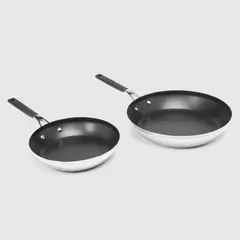 KITCHENAID - Set 2 Sartenes Acero 24-30 Cm