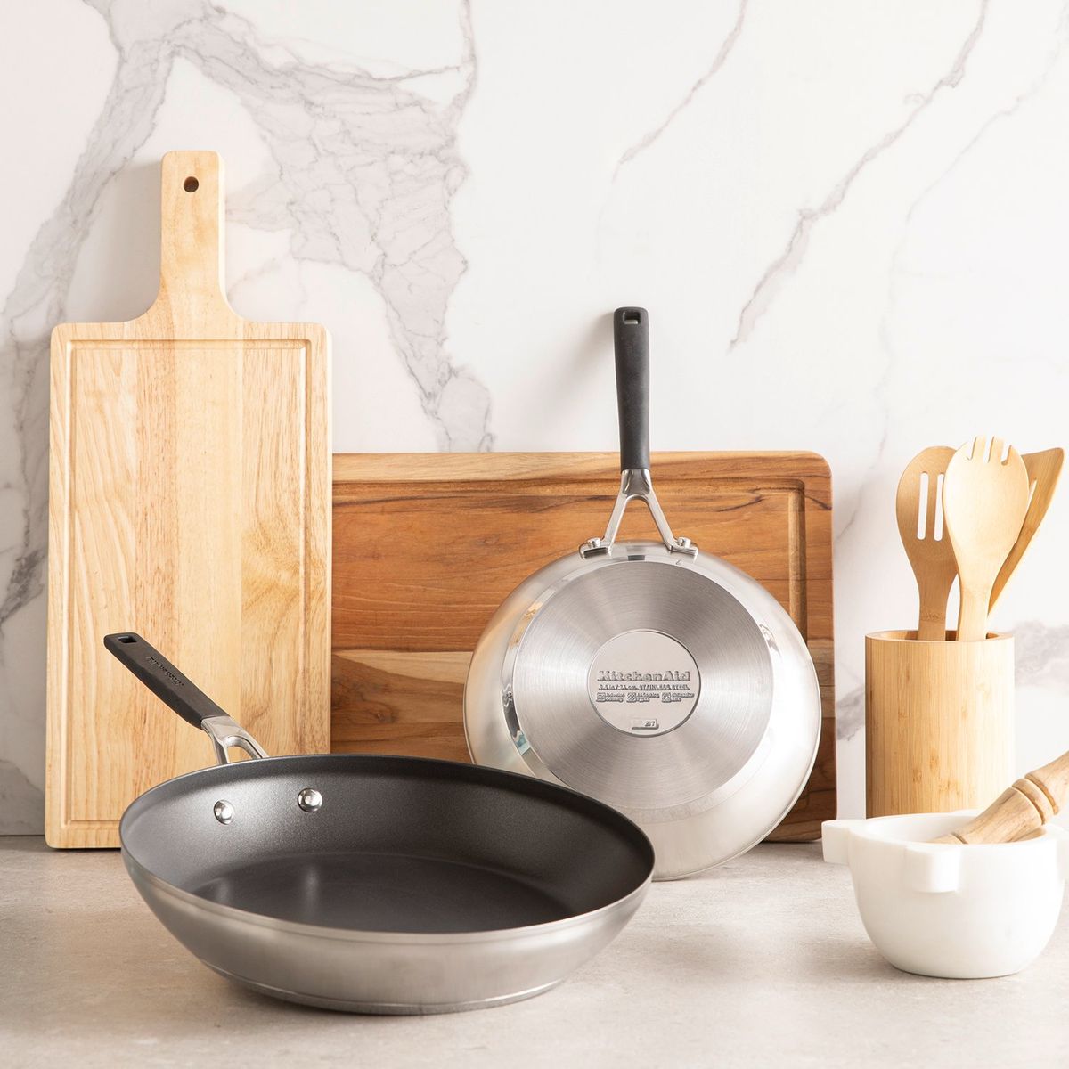 KITCHENAID - Set 2 Sartenes 24-30 cm Acero Kitchenaid