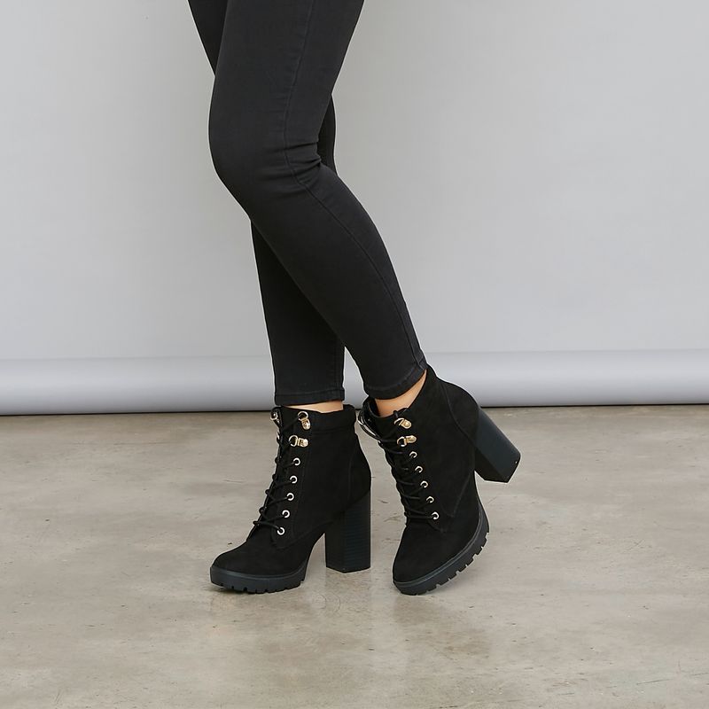 MOSSIMO - Botín Mujer Negro Mossimo