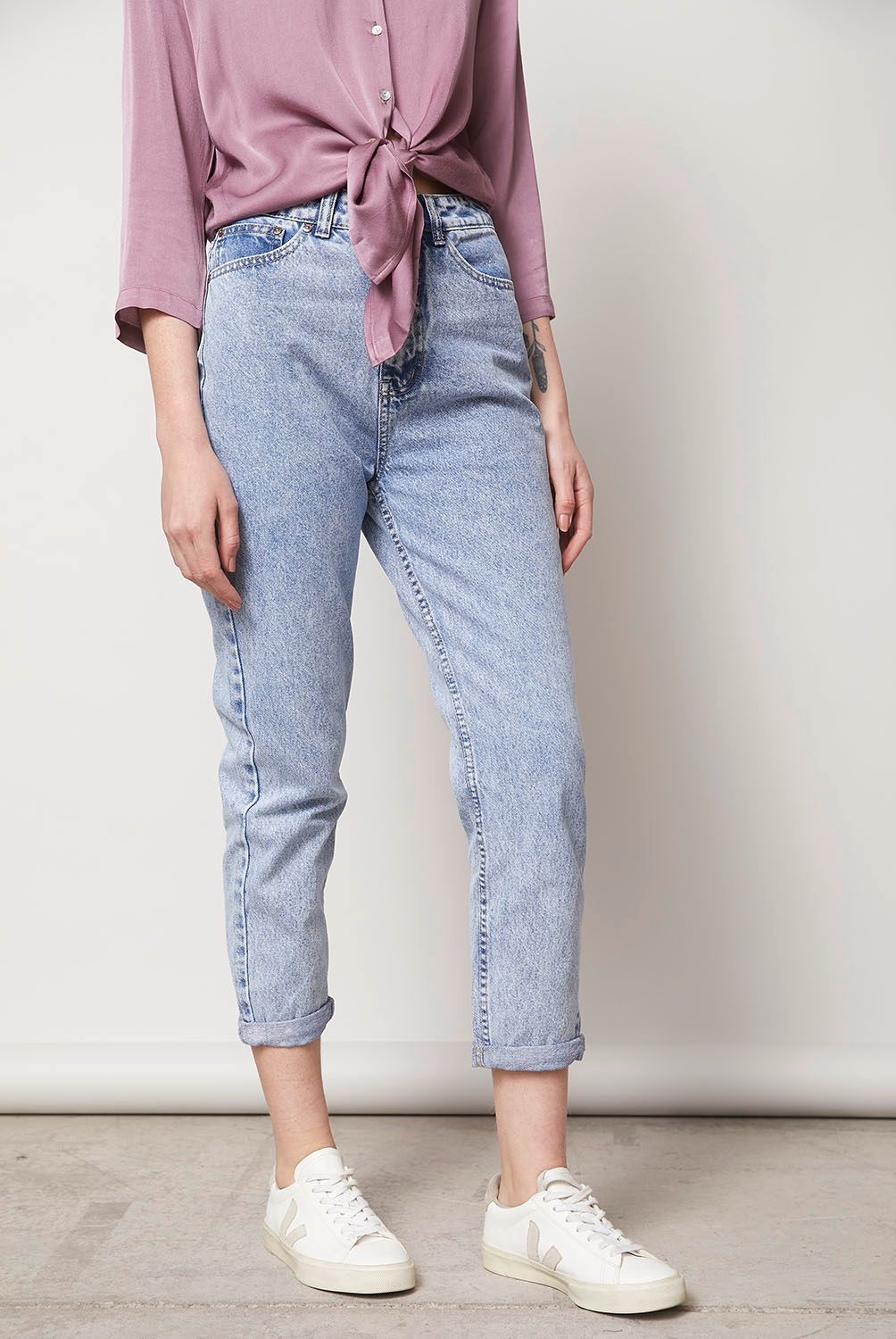 BASEMENT - Jeans Mom Tiro Alto Mujer Basement