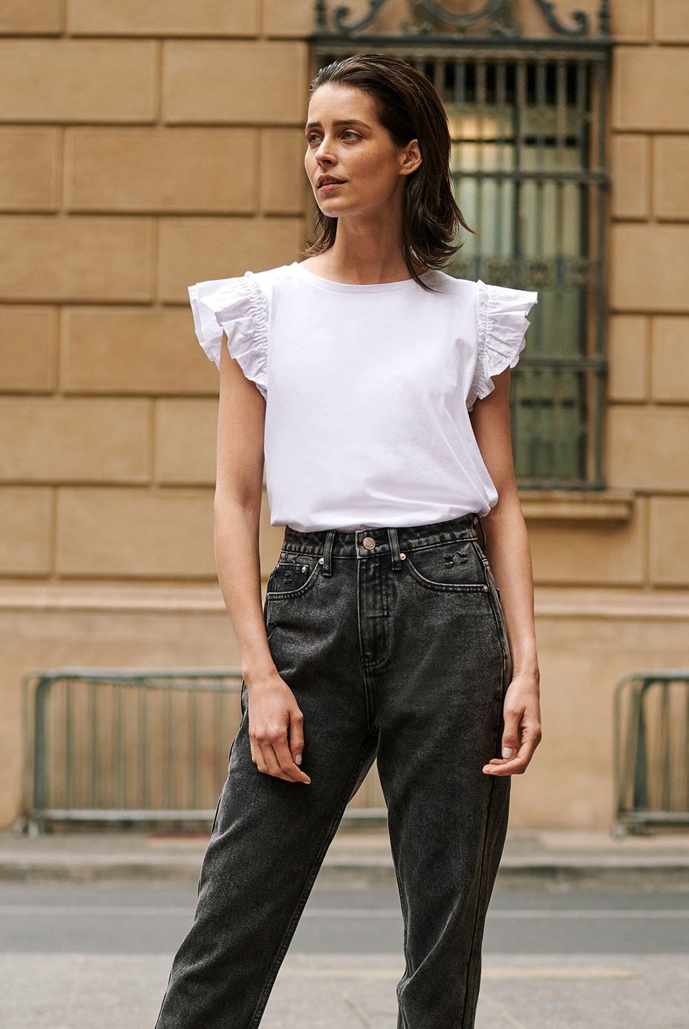 BASEMENT - Jeans Mom Tiro Alto Mujer Basement