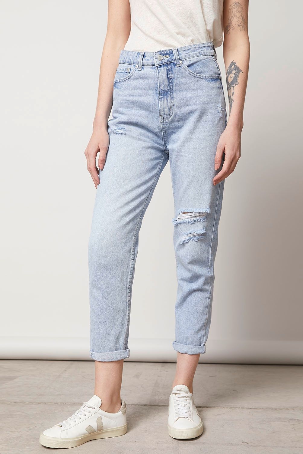 BASEMENT - Jeans Mom Tiro Alto Mujer Basement