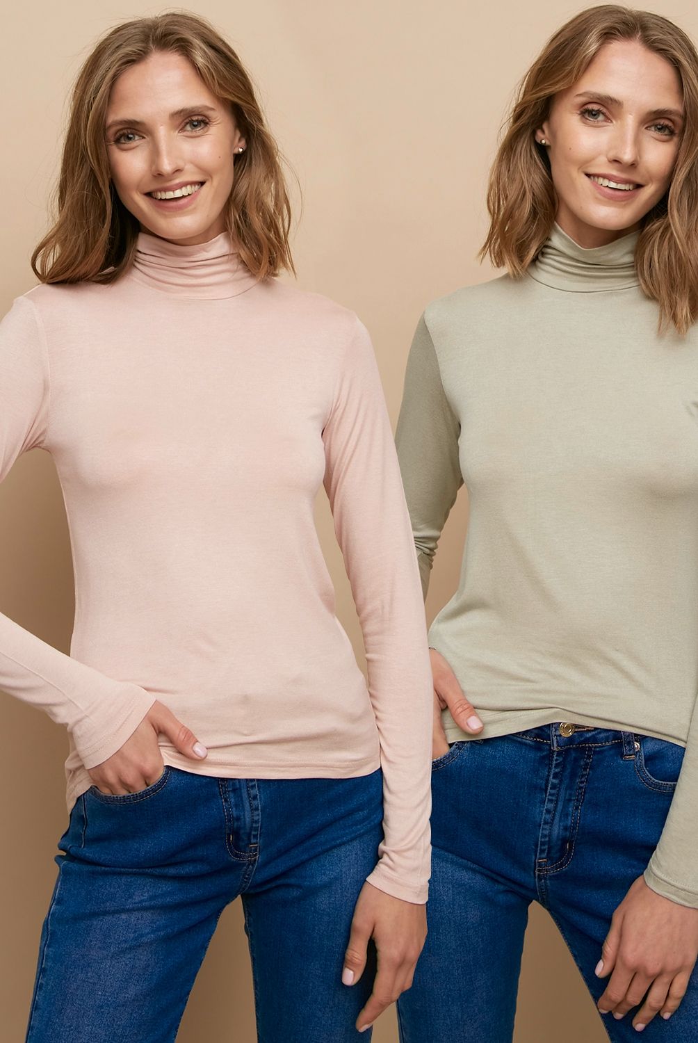 UNIVERSITY CLUB - Pack De 2 Poleras Manga Larga Mujer University Club