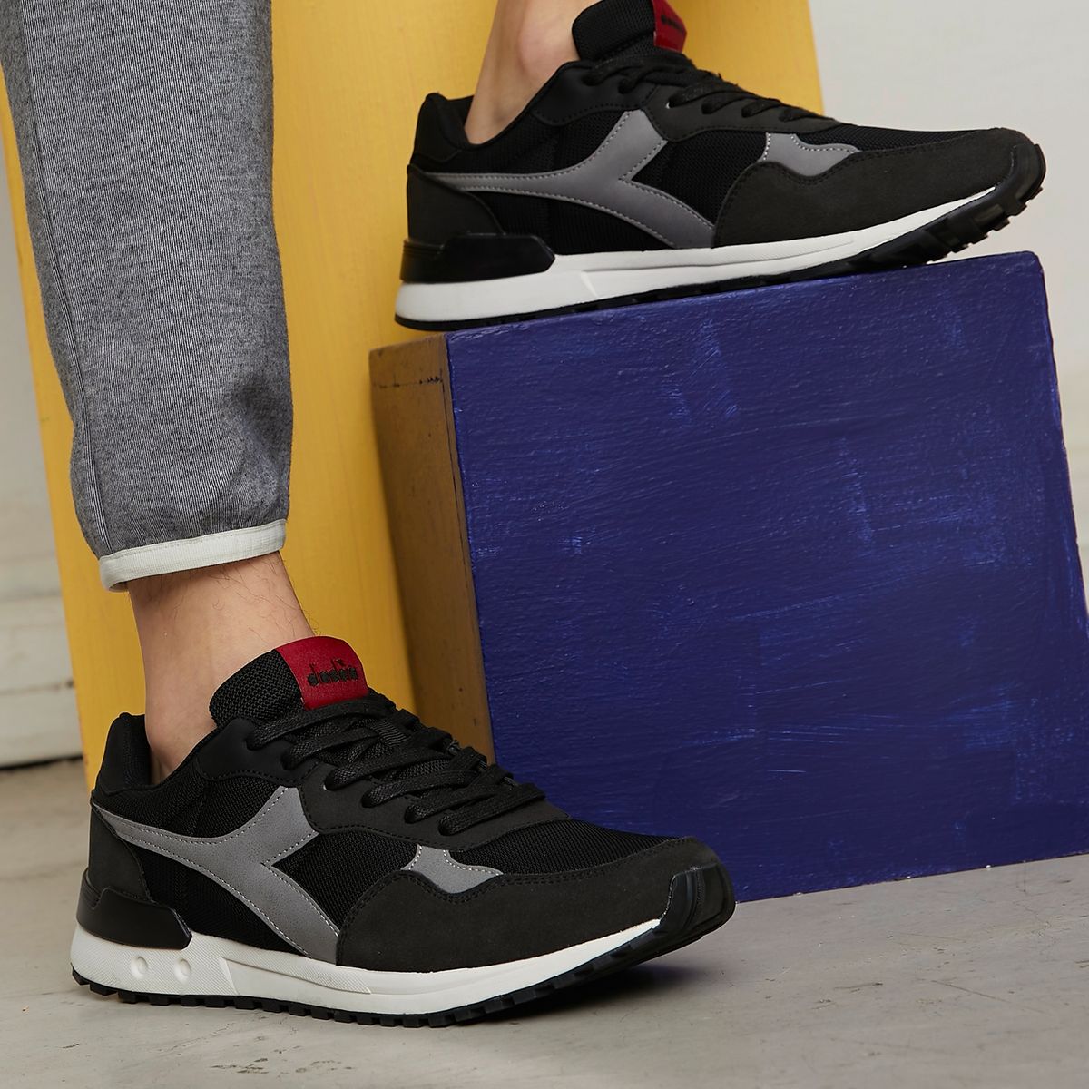 DIADORA - Diadora Zapatilla Urbana Hombre Negra
