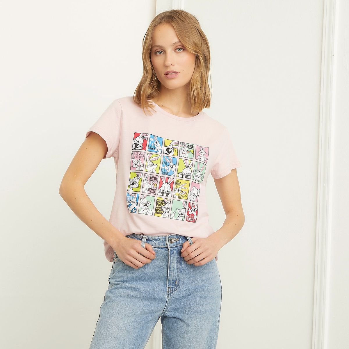 BASEMENT - Basement Polera Manga Corta Mujer