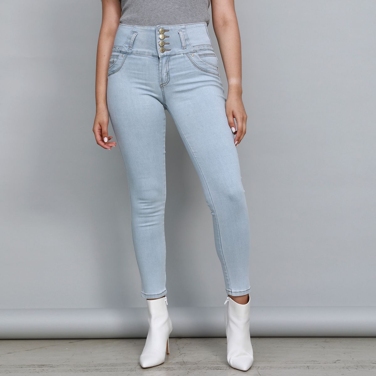 MOSSIMO - Mossimo Jeans Skinny Tiro  Alto Mujer