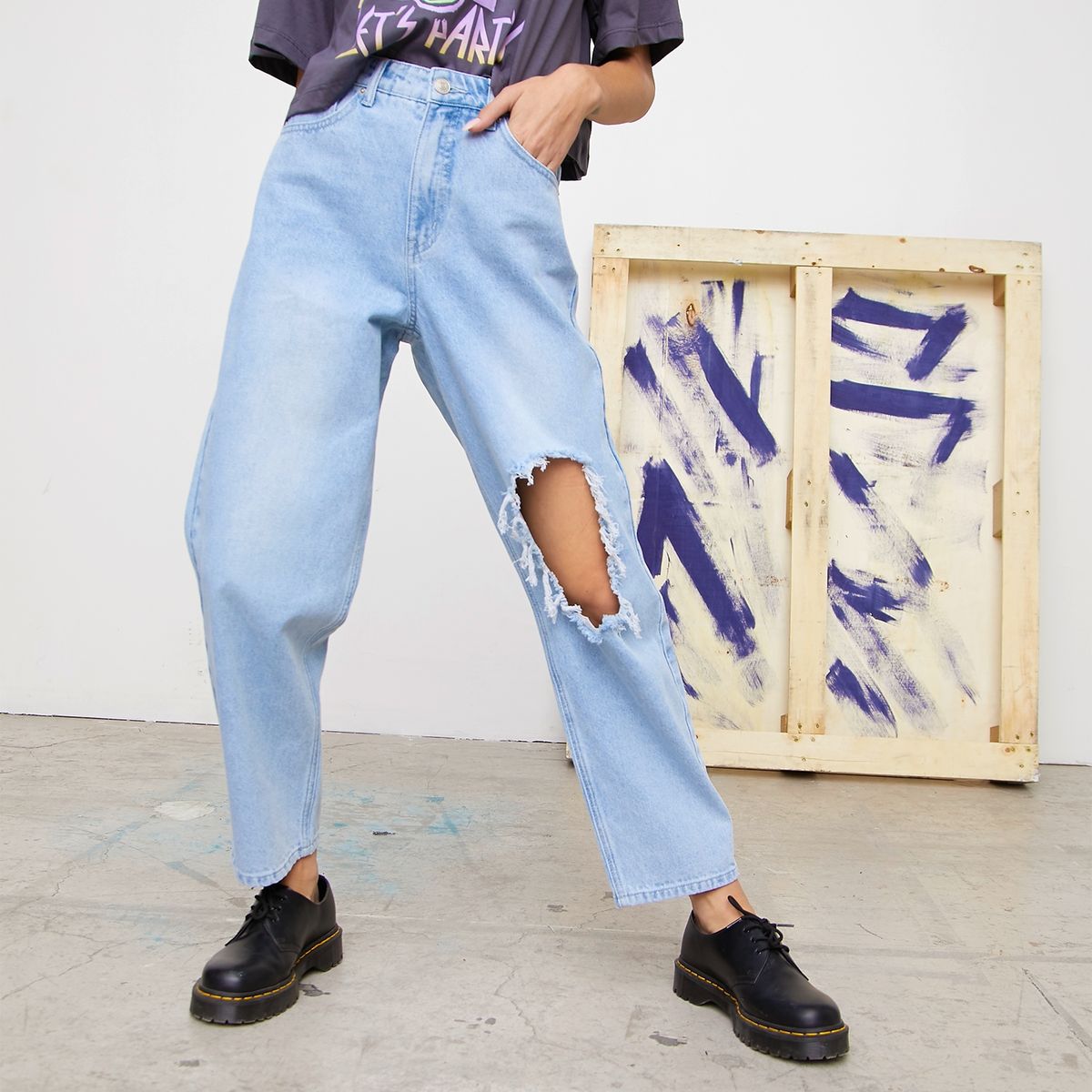 AMERICANINO - Jeans Baggy Mujer Americanino