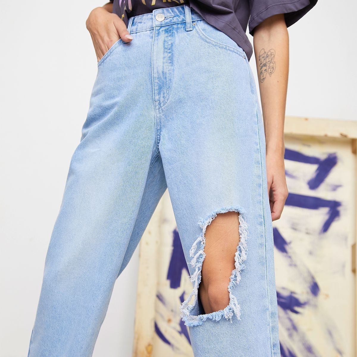 AMERICANINO - Jeans Baggy Mujer Americanino