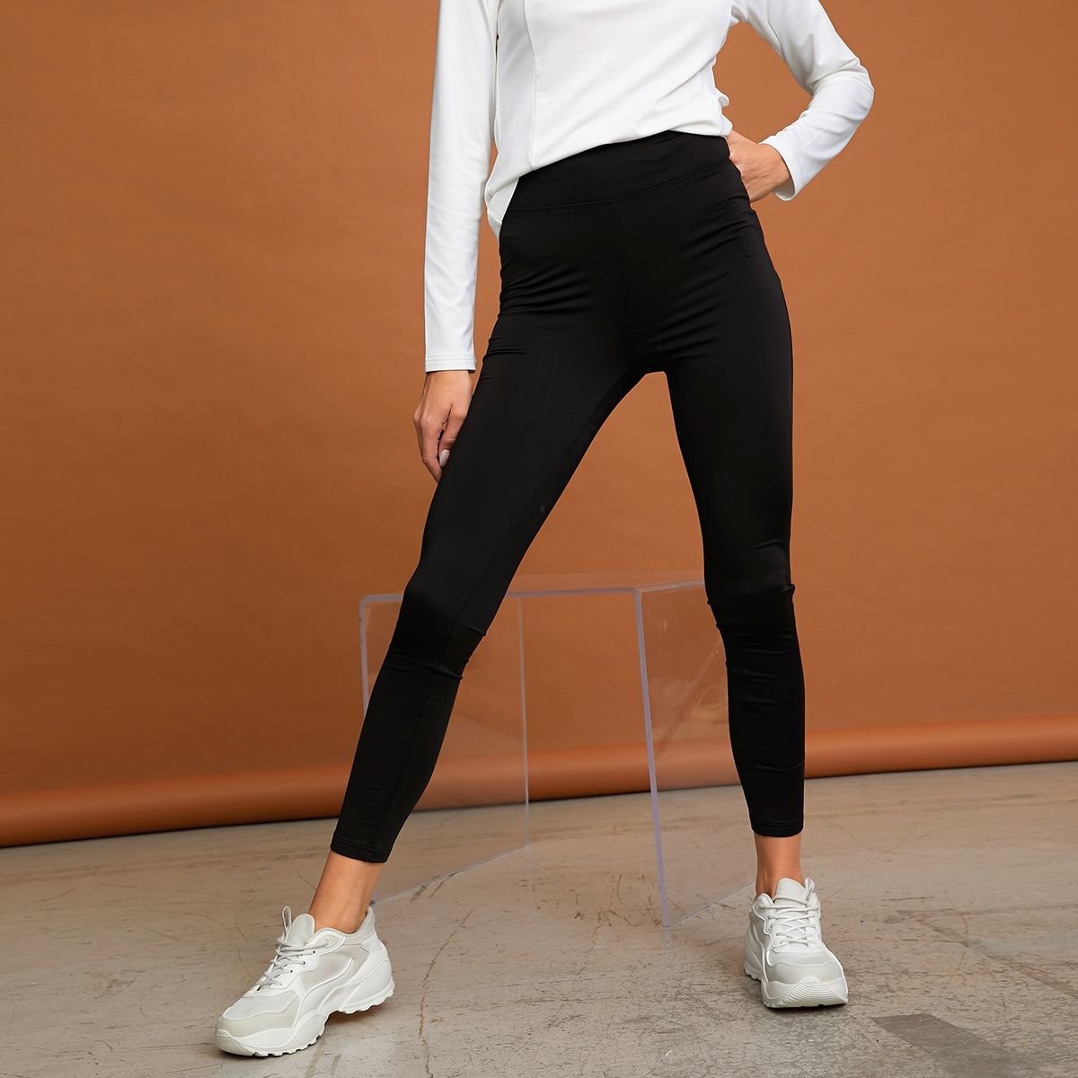 SYBILLA - Sybilla Calza De Buzo Leggins Tiro Medio Mujer