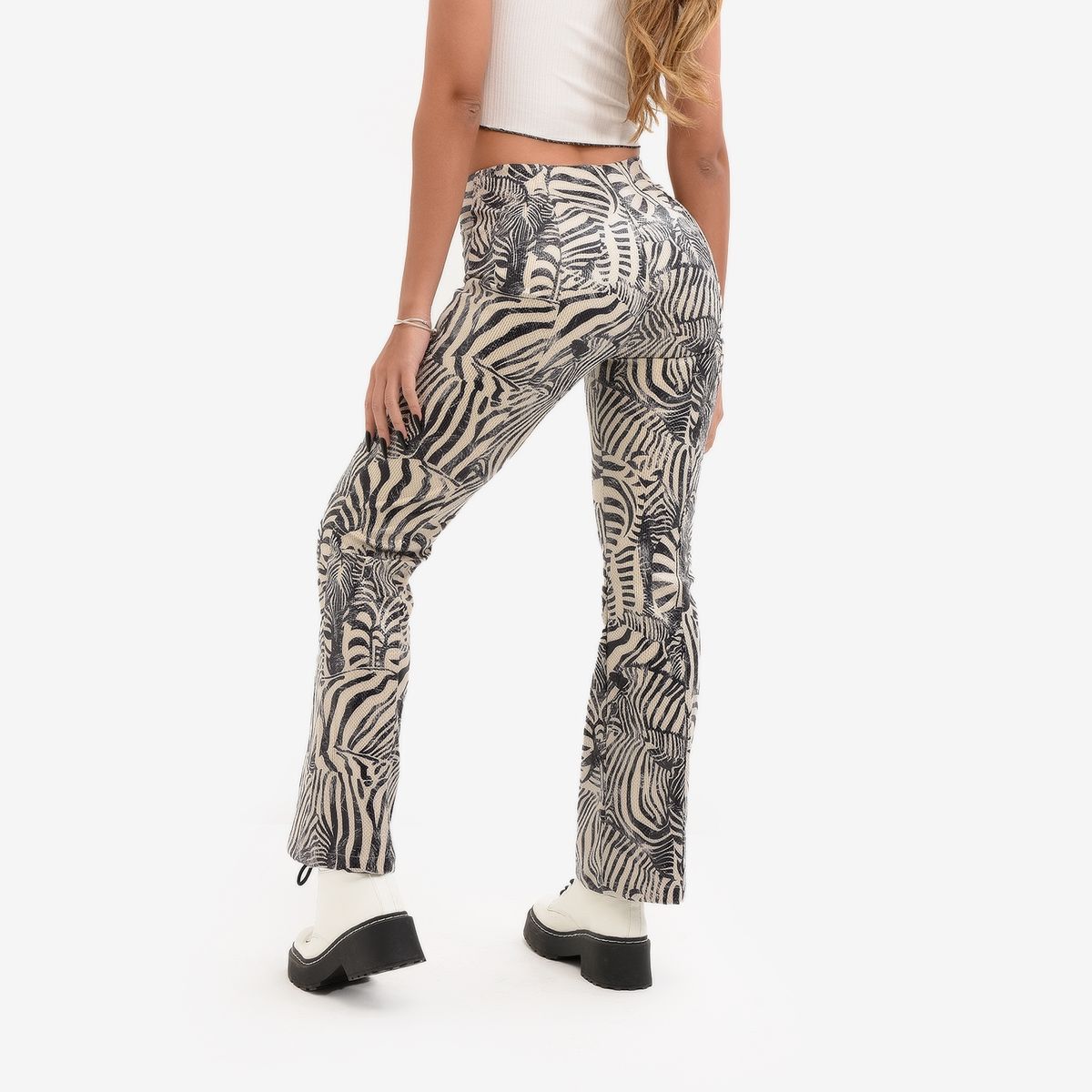 DAHLA - Dahla Pantalon Wide Leg Tiro Alto Mujer