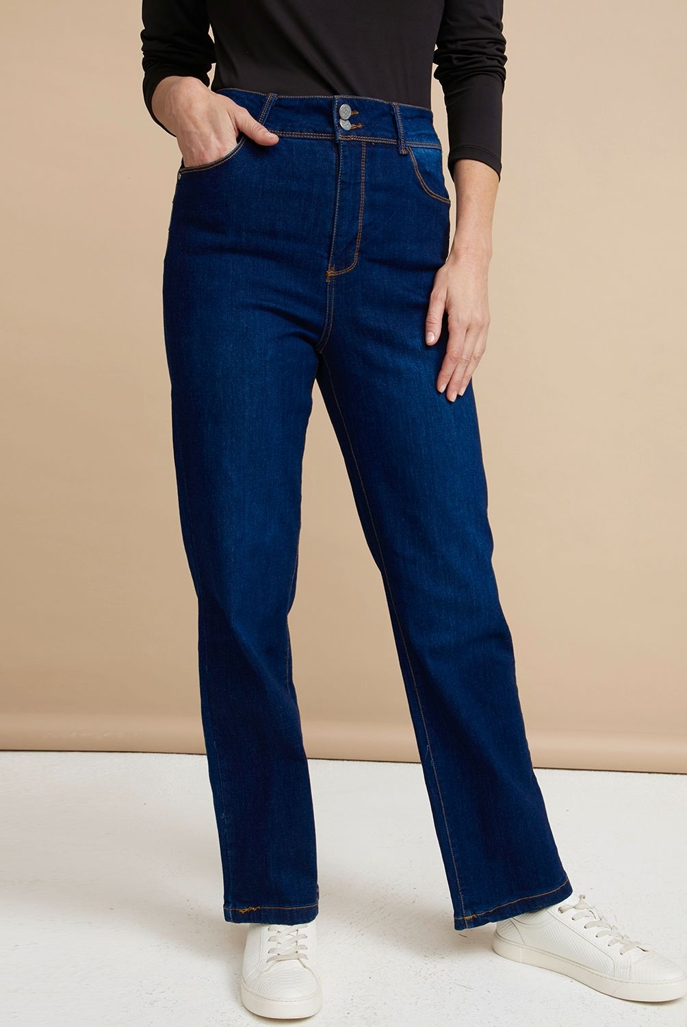 S COCCI - Jeans Flare Tiro Alto Mujer S. Cocci