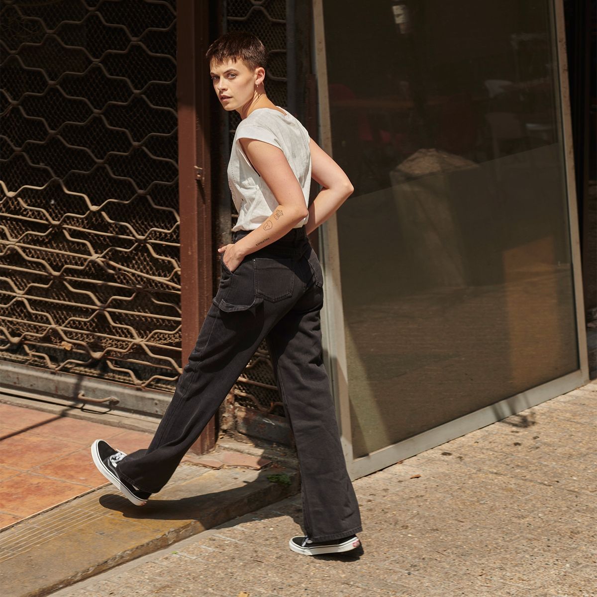 AMERICANINO - Pantalón Skinny Tiro Alto Mujer