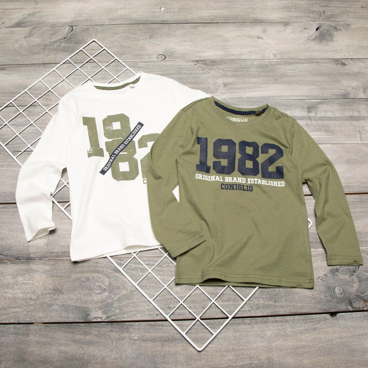 CONIGLIO - Polera Pack de 2 unidades Algodón Niño