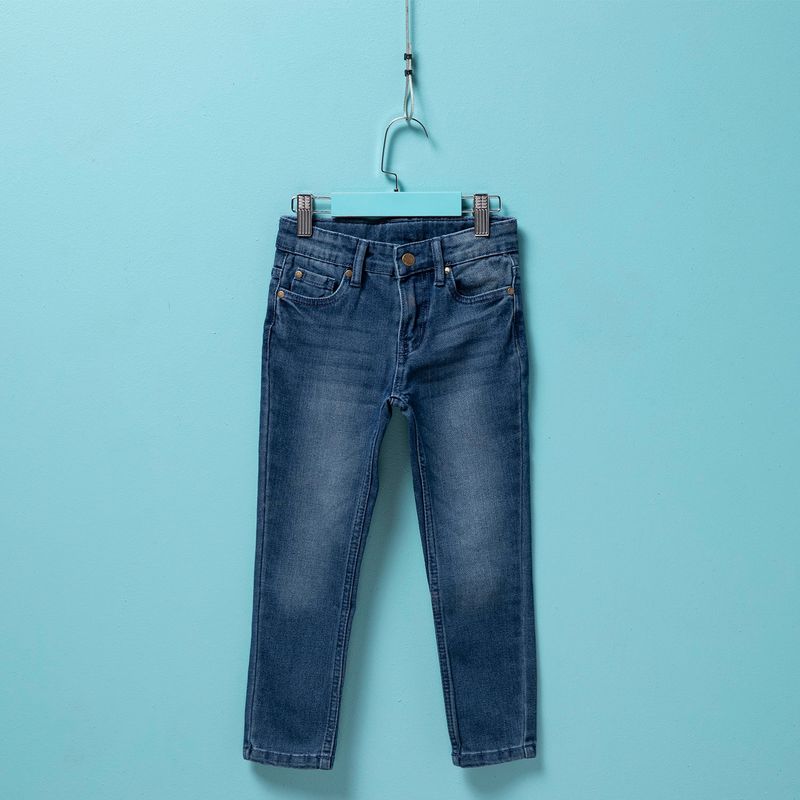 YAMP - Jeans Denim Yamp Skinny Niño Casual Tiro Medio