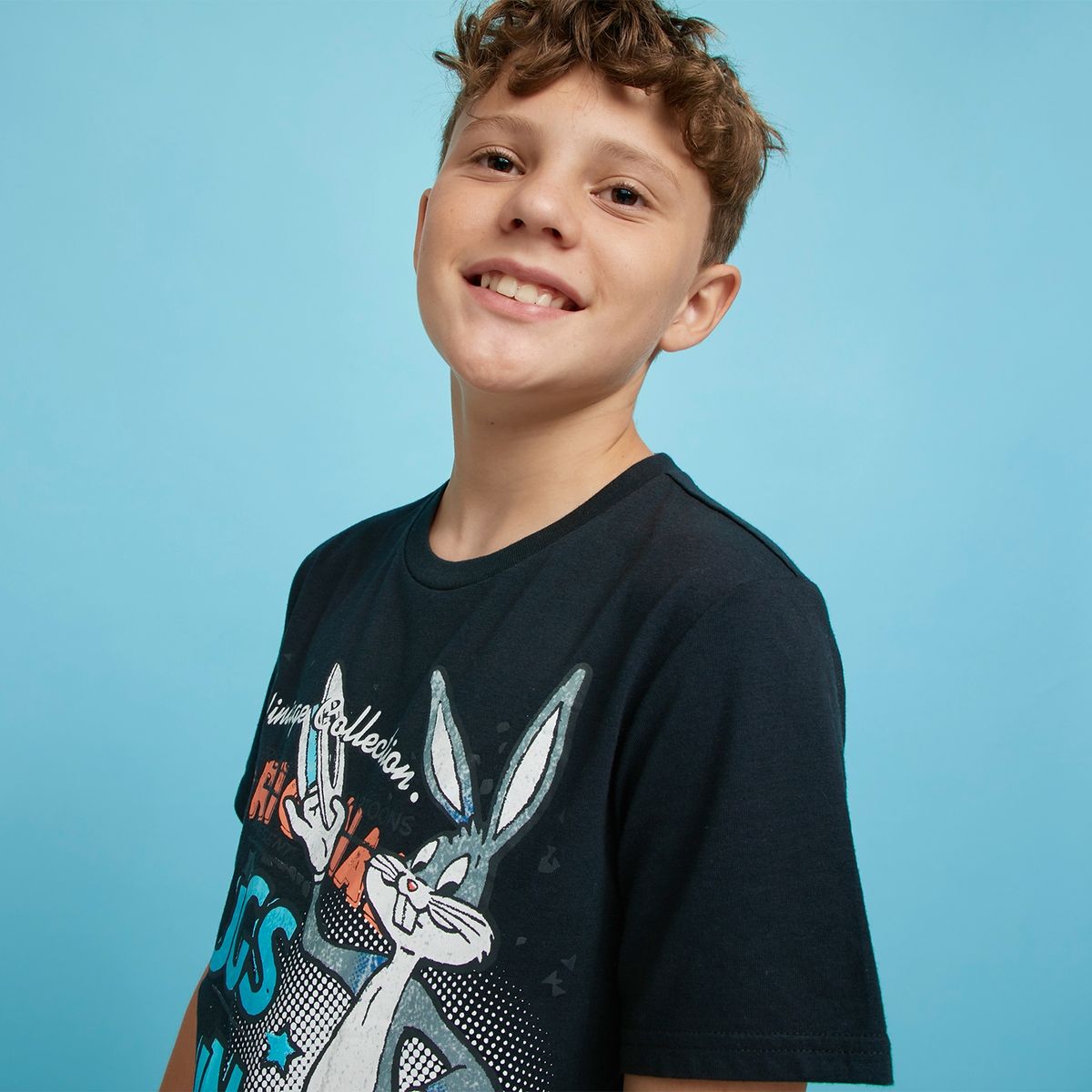 WARNER BROS - Polera 1 pieza Algodón Niño