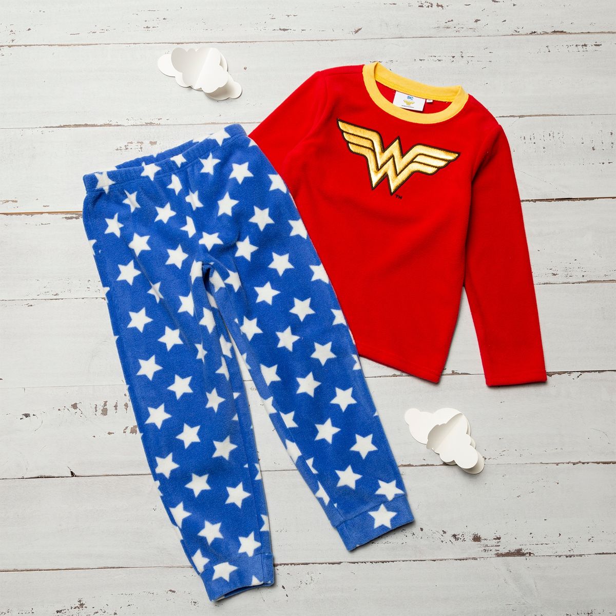 DC SUPER HERO GIRLS - Pijama 2 Piezas Mujer Maravilla Niña