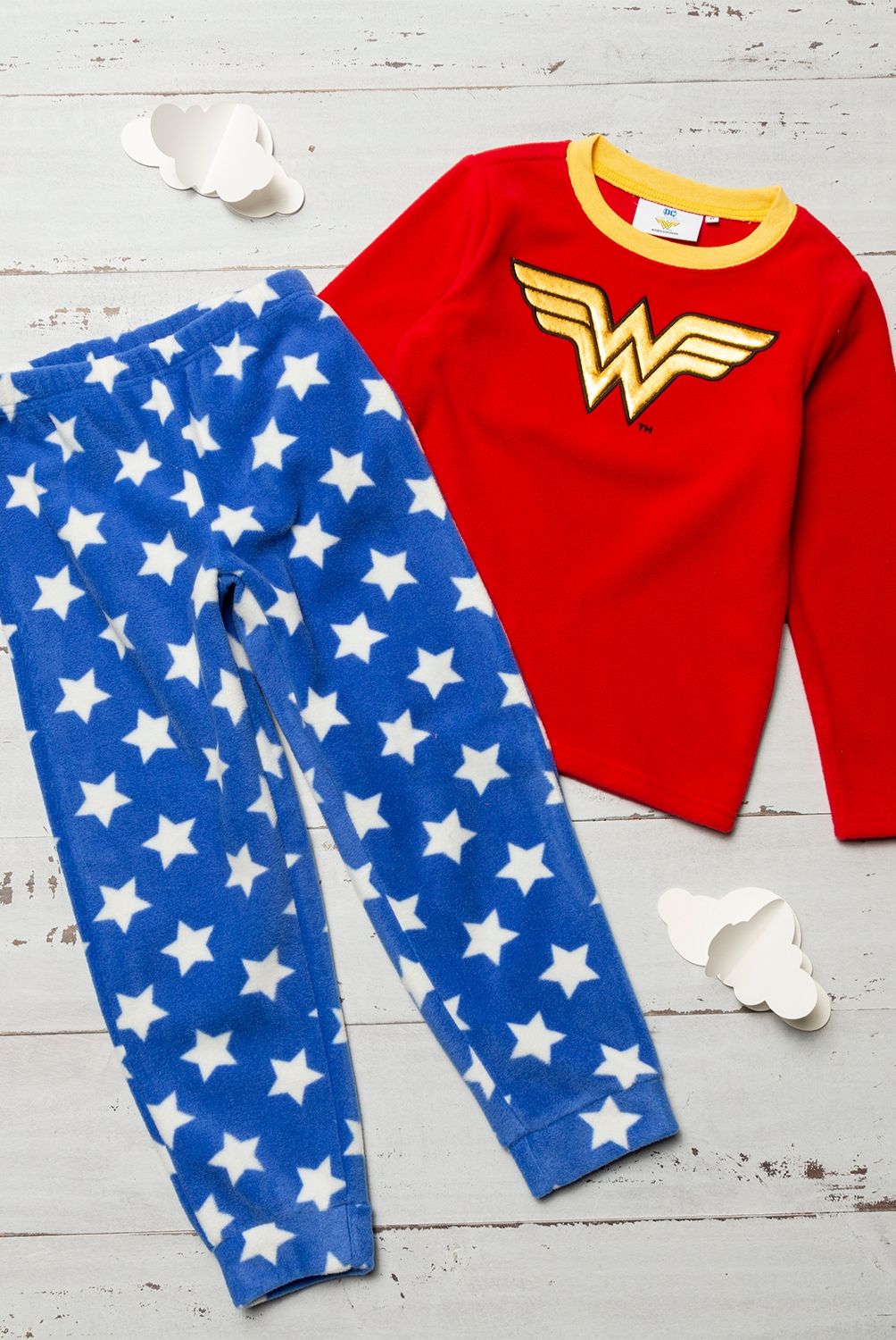 DC SUPER HERO GIRLS - Pijama 2 Piezas Mujer Maravilla Niña