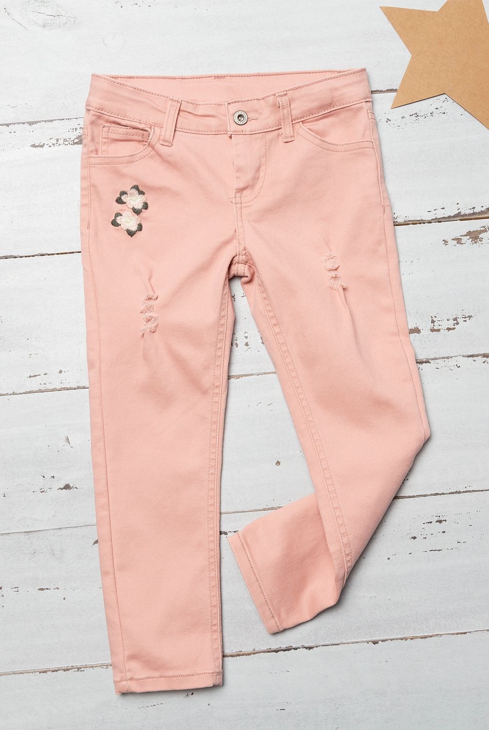 YAMP - Jeans Skinny Denim Diseño Liso Niña Yamp