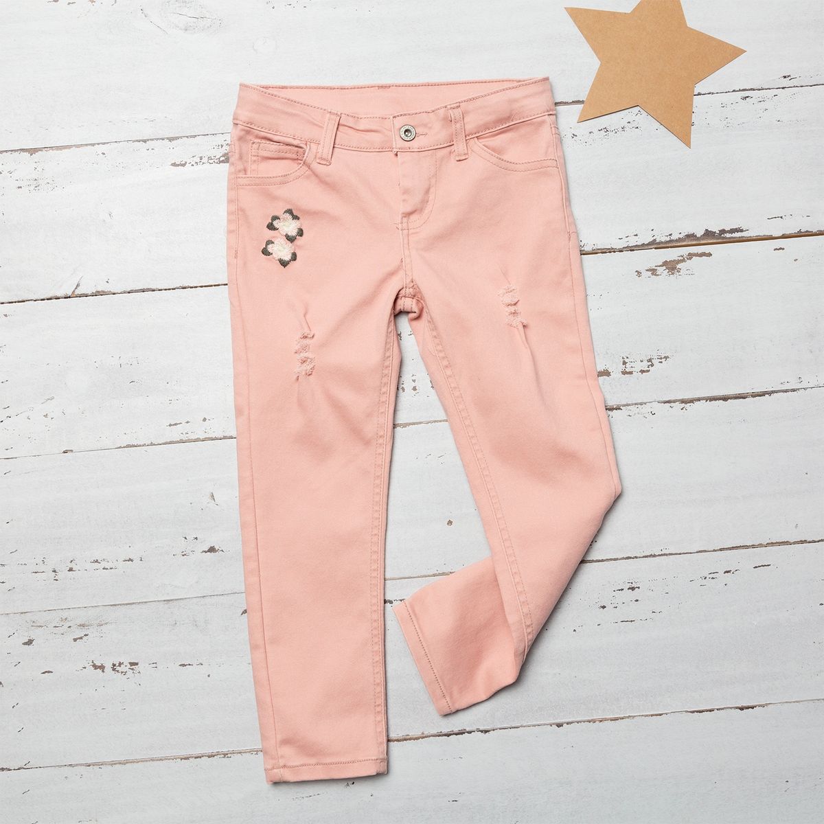 YAMP - Jeans Skinny Denim Diseño Liso Niña Yamp