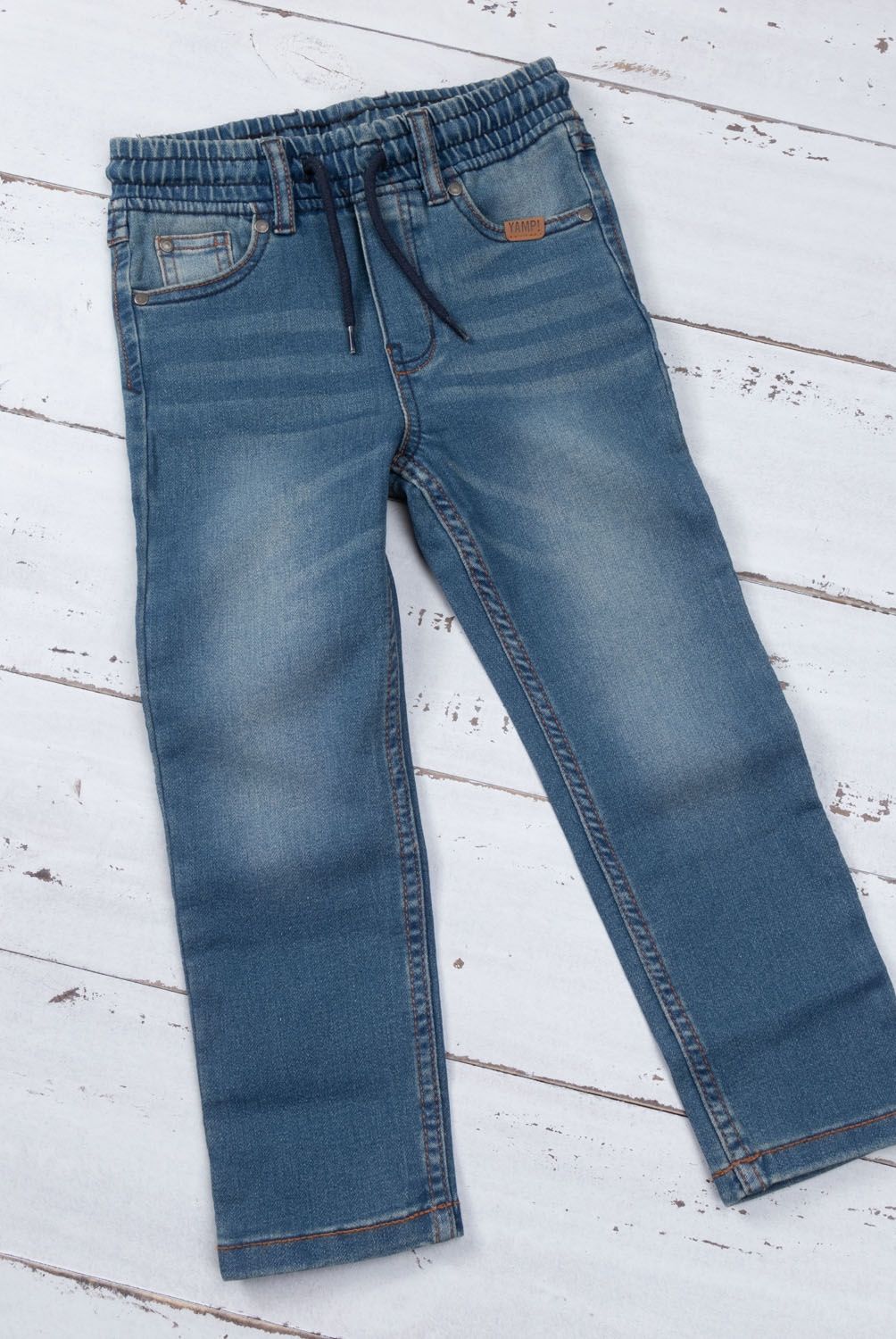 YAMP - Jeans Niño Yamp Cintura Elásticada Regular Fit Algodón