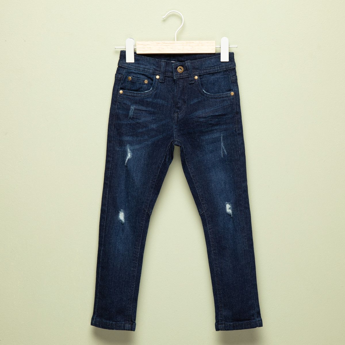 YAMP - Jeans Skinny Denim con Roturas Yamp Niño