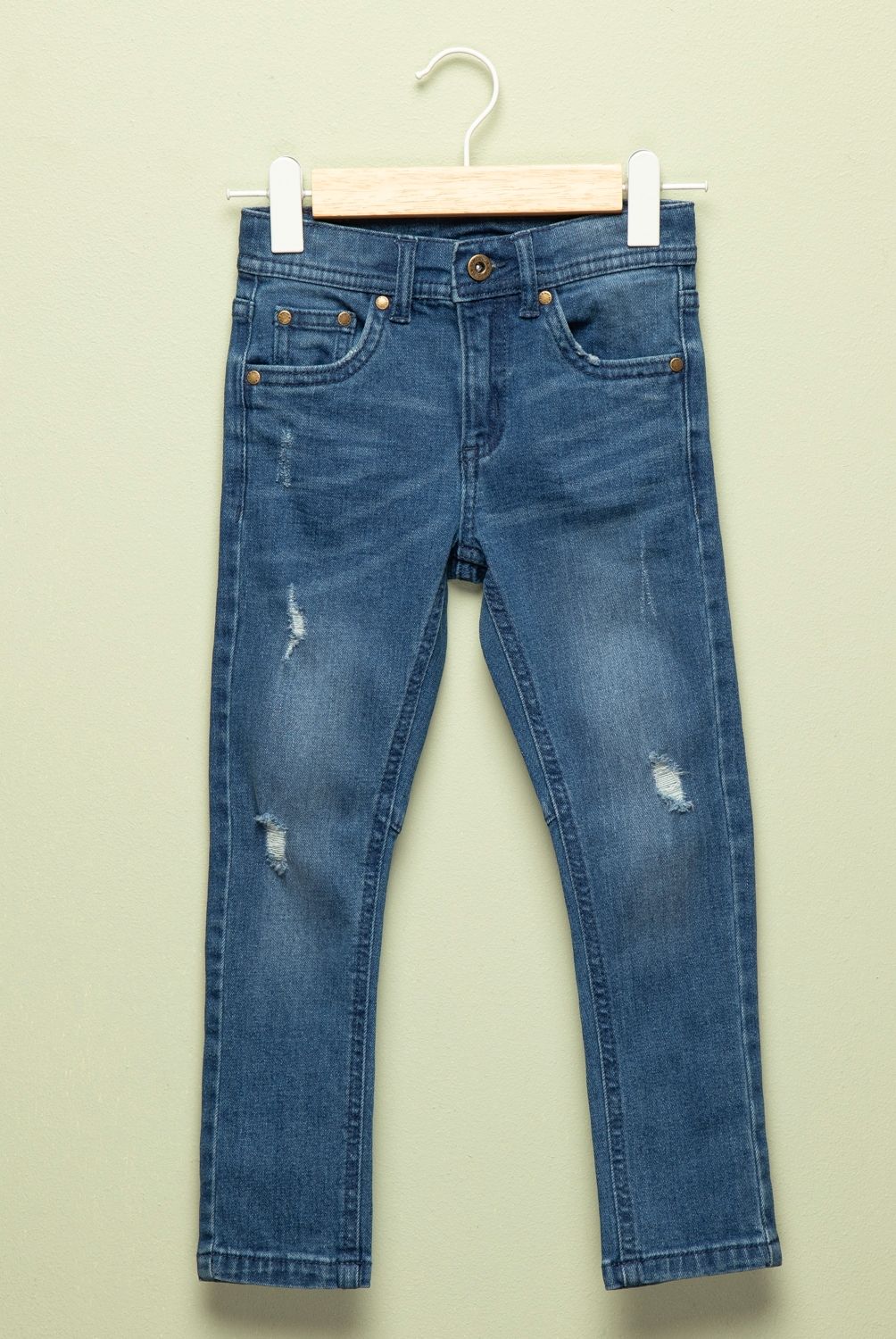 YAMP - Jeans Skinny Denim con Roturas Yamp Niño