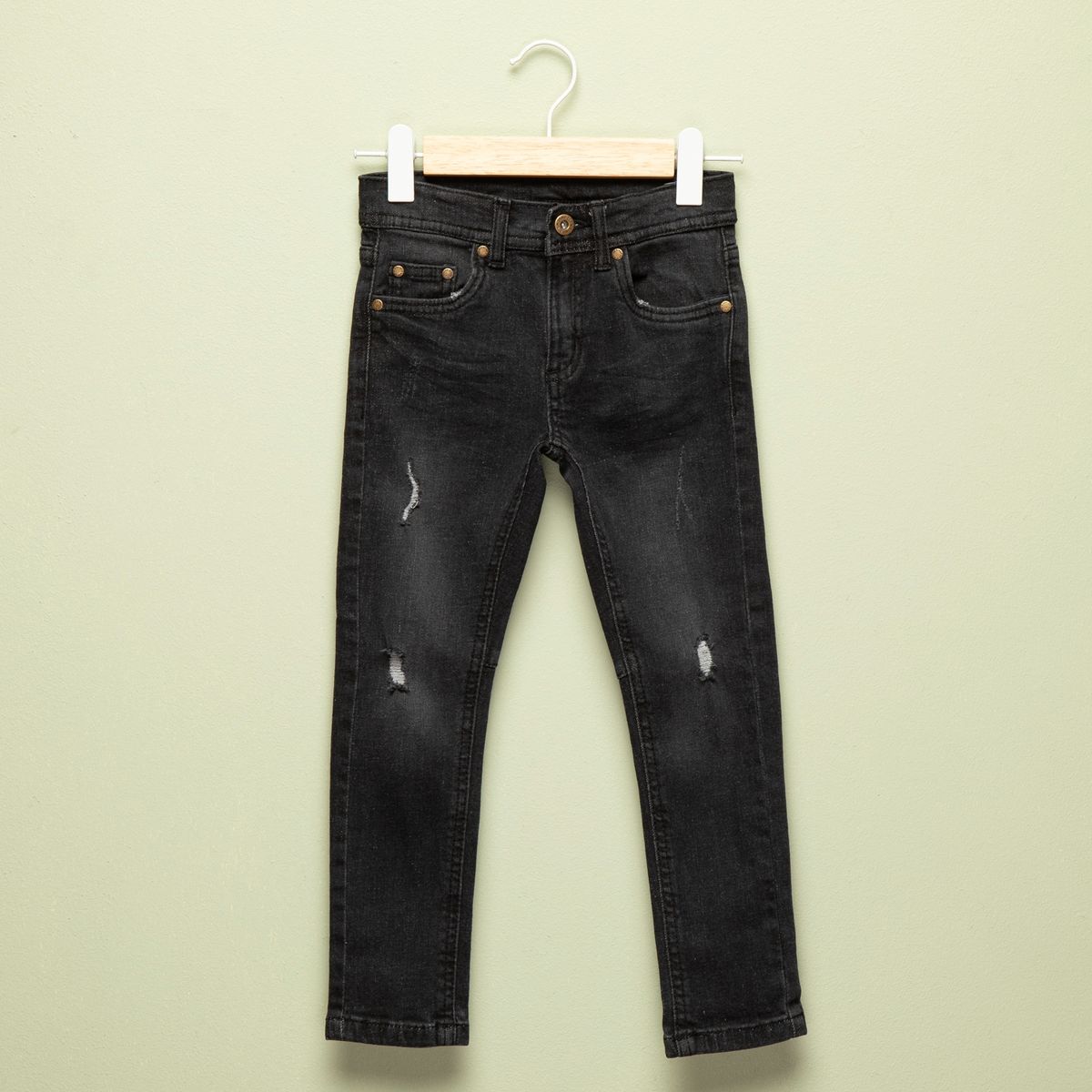 YAMP - Jeans Skinny Denim con Roturas Yamp Niño