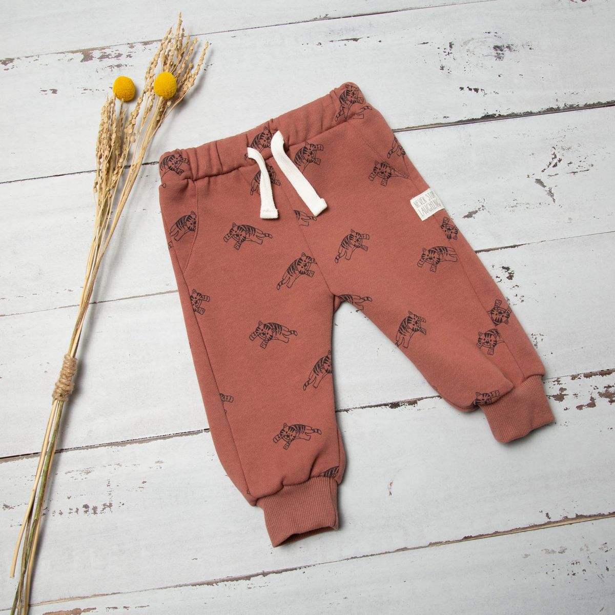 YAMP - Pantalón De Buzo Cintura Elásticada Algodón Bebé Niño Yamp