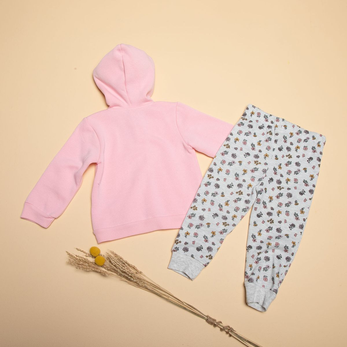 YAMP - Conjunto 2 Piezas Polerón + Pantalón De Buzo Algodón Bebé Niña