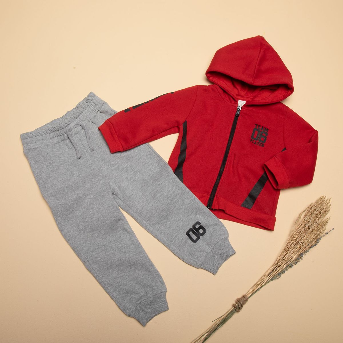 YAMP - Conjunto 2 Piezas Polerón + Pantalón De Buzo Algodón Bebé Niño