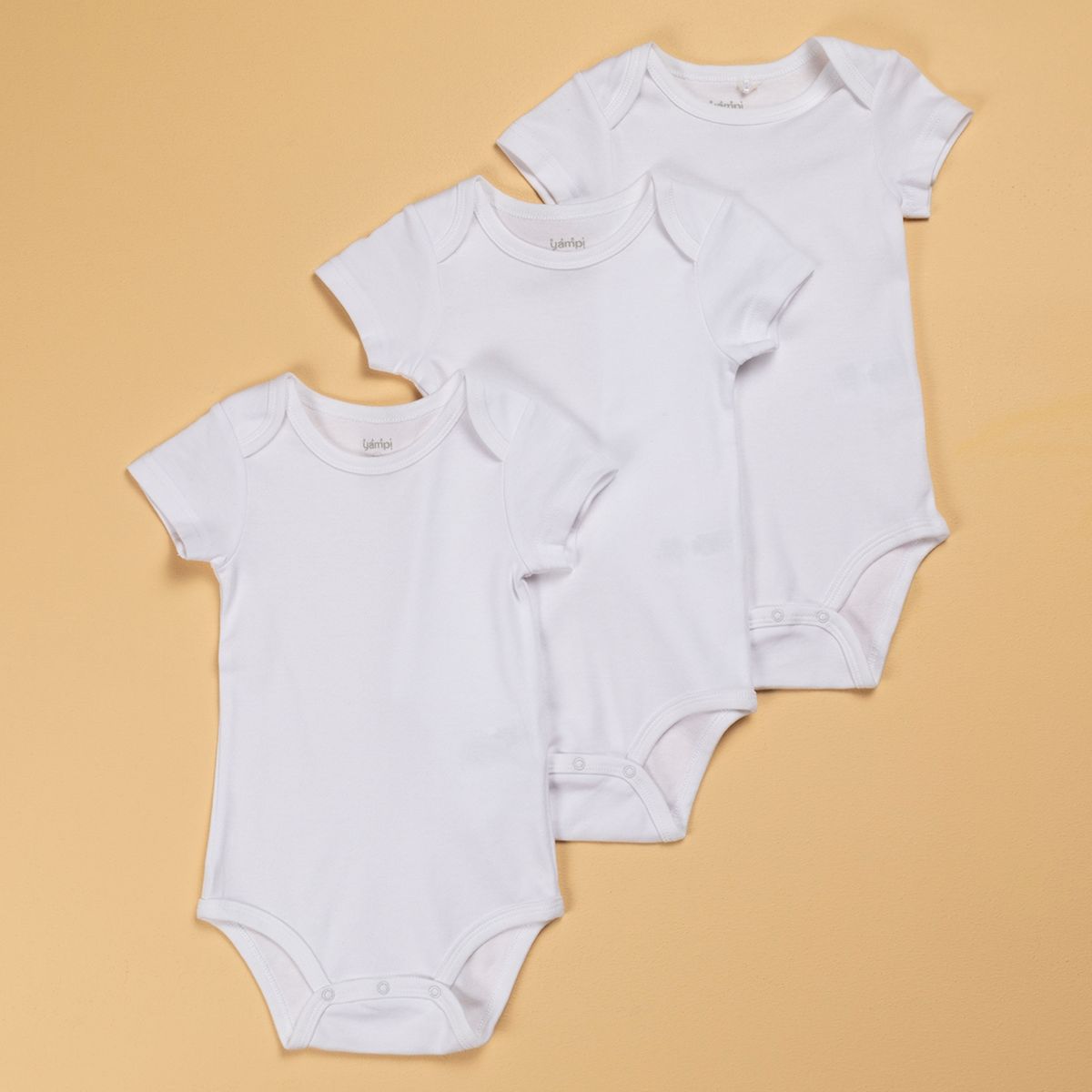 YAMP - Bodys Pack De 3 Unidades Algodón Unisex Yamp