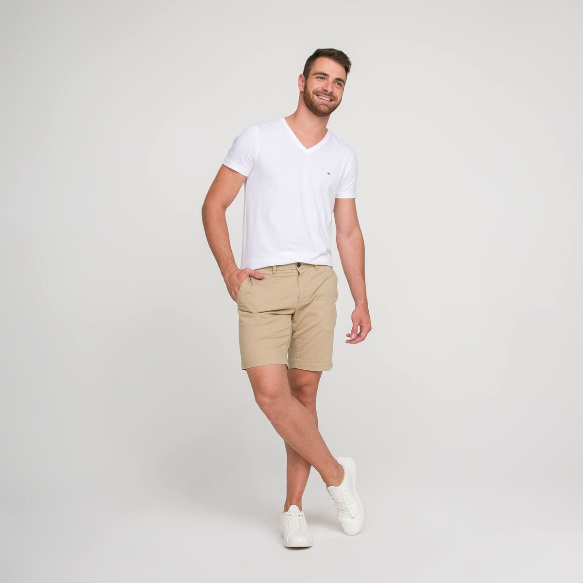 TOMMY HILFIGER - Polera Hombre Manga Corta Algodón Tommy Hilfiger