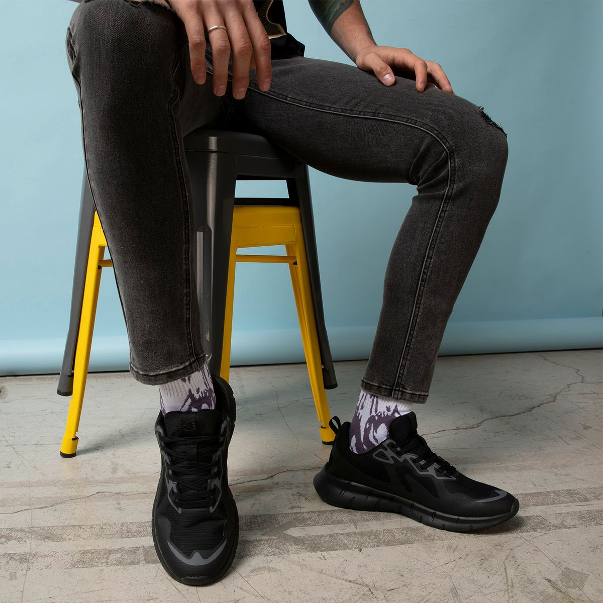 AMERICANINO - Zapatilla Urbana Hombre Negro Americanino